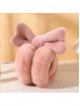 Solid Color Heart Plush Earmuff